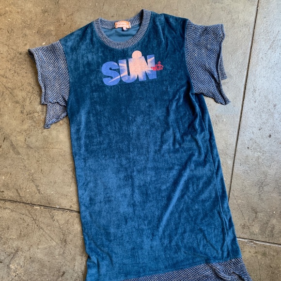 Vivienne Westwood 2015 Unisex Rare Flax / Silk Security Long T Shirt / Dress - Picture 1 of 11